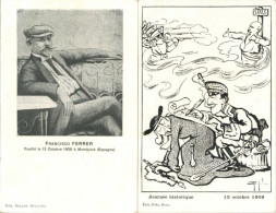 Delcampe - FRANCISCO FERRER - Spanischer ANARCHIST Wurde Am 13.10.1909 Erschossen! 2 Prop-Ak I-II - Andere & Zonder Classificatie