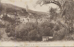 Delcampe - X125009 ALPES MARITIMES CONTES VUE GENERALE - Contes