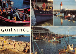 Delcampe - Les Grands Ports De Peche GUILVINEC Sardiniers Bateau De Peche Le Phare La Plage 17(scan Recto-verso) MA1122 - Guilvinec