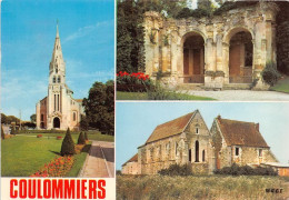 Delcampe - COULOMMIERS L Eglise St Denis Les Ruines Du Chateau De La Duchesse De LONGUEVILLE 22(scan Recto-verso) MA1117 - Coulommiers