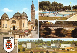 Delcampe - RIBERAC L Eglise La Piscine Le Pont Le Lycee 20(scan Recto-verso) MA1161 - Riberac