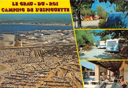 Delcampe - LE GRAU DU ROI Camping De L Espiguette Sur La Plage 21(scan Recto-verso) MA1153 - Le Grau-du-Roi