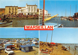 Delcampe - MARSEILLAN Regards Sur La Ville Et La Plage 17(scan Recto-verso) MA1178 - Marseillan