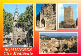 Delcampe - SOMMIERES La Tour De L Horloge L Entree Du Chateau La Tour Du Chateau 8(scan Recto-verso) MA1173 - Sommières