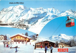 Delcampe - MEGEVE Altitude 1113 2000m Et La Chaine Du Mont Blanc 3(scan Recto-verso) MA1194 - Megève