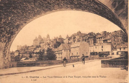 Delcampe - UZERCHE Les Vieux Chateaux Et Le Pont Turgot Vue Prise Sous Le Viaduc 15(scan Recto-verso) MA1193 - Uzerche