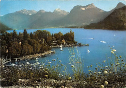 Delcampe - LE LAC D ANNECY Camping A Talloires Au Fond Duingt Et Le Massif Des Bauges 16(scan Recto-verso) MA1194 - Annecy
