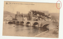 Delcampe - Huy Le Vieux Pont Su La Meuse La Collégiale Et La Forteresse Cachet 1934 Huy - Huy