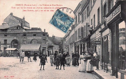 Delcampe - 28 - DREUX - Le Theatre Et Rue Rotrou - Restaurant - 1911 - Dreux