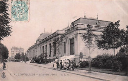 Delcampe - 93 -  AUBERVILLIERS - Salle Des Fetes - Animée  - 1905 - Aubervilliers
