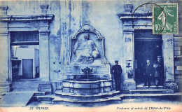 Delcampe - 06 -  GRASSE -  Fontaine Et Entrée De L'hotel De Ville - Grasse