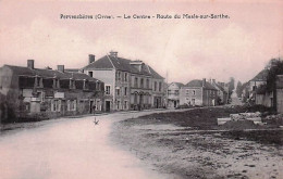 Delcampe - 61 -  PERVENCHERES - Le Centre - Route Du Mesle Sur Sarthe - Pervencheres