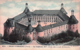 Delcampe - 89 - SAINT FARGEAU - Le Chateau Vu A Vol D'oiseau - 1909 - Saint Fargeau