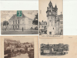 Delcampe - THOUARS - Lot De 4 CPA - Thouars