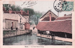 Delcampe - 89 - SENS - Le Gué Saint Jean - Lavoir Et Lavandieres - 1907 - Sens