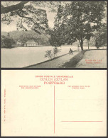 Delcampe - Ceylon Old Postcard Trees, Road, Across The Lake, Kandy - Sri Lanka (Ceylon)