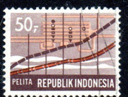 Delcampe - INDONESIA INDONÉSIE 1969 FIVE YEAR DEVELOPMENT PLAN STATISTICS CHARTS 50r USED USATO OBLITERE' - Indonesien