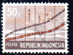 Delcampe - INDONESIA INDONÉSIE 1969 FIVE YEAR DEVELOPMENT PLAN STATISTICS CHARTS 50r USED USATO OBLITERE' - Indonesien