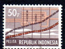 Delcampe - INDONESIA INDONÉSIE 1969 FIVE YEAR DEVELOPMENT PLAN STATISTICS CHARTS 50r USED USATO OBLITERE' - Indonesien