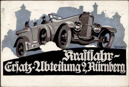 Delcampe - WK I Nürnberg Kraftfahr-Ersatz-Abtlg. 2 I-II (etwas Fleckig) - Guerre 1914-18