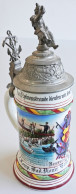 Delcampe - Regiment Bierkrug Des Badischen Pionier Battl. 14, Kehl 1902-04, H= 29cm Mit Deckel Und Lithophanie - Regimente
