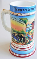 Delcampe - Regiment Bierkrug Des. 5. Badischen Feld-Art.-Rgt. 76 Freiburg 1903-05, H= 18cm, Ohne Deckel Aber Mit Lithophanie - Regimente