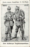 Delcampe - Regiment Verein Ehemaliger Angehöriger 19. Inf. Reg. 1915 I-II (Ecken Bestoßen) - Regimente