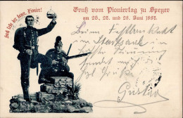Delcampe - Regiment Speyer Pioniertag 1897 I-II - Regimente