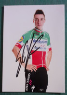 Delcampe - Autographe Elia Viviani Deceunick Quick Spet Champion D'Italie - Radsport