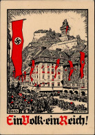 Delcampe - Propaganda WK II Graz Ein Volk - Ein Reich Sign. Fossel I-II - Guerre 1939-45