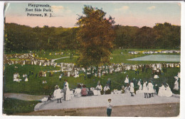 Delcampe - Playgrounds East Side Park Paterson New Jersey 1921 Postcard Dutch Message SS Noordam Sailing To Grand Rapids Michigan - Paterson