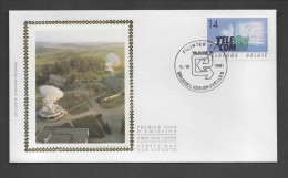 Delcampe - FDC Zijde : Nr 2427 Stempel: Brussel 1000 Bruxelles - 1991-2000