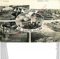 Delcampe - 17.  Souvenir De CHATELAILLON . CP Multivues . - Châtelaillon-Plage