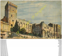 Delcampe - 84.  AVIGNON . Façade Principale Du Palais Des Papes .  LA DOUCE FRANCE . - Avignon