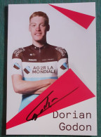 Delcampe - Autographe Dorian Godon Ag2r La Mondiale - Radsport