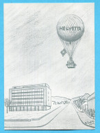 Delcampe - Ballonkarte 1959-5a Gestempelt Rheinfelden Anlässlich Rathauseinweihung Wettingen - Sonstige & Ohne Zuordnung