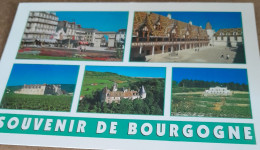 Delcampe - CPA CPSM REGION  BOURGOGNE SOUVENIR DE BOURGOGNE  DIVERS VUES NON ECRITE - Bourgogne