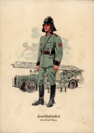 Delcampe - WHW Feuerschutzpolizei Feuerdienst-Anzug I-II (fleckig) - Guerre 1939-45