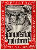 Delcampe - WHW Kriegs-WHW 1940 Mainfränkischer Opfertag I-II - Guerre 1939-45