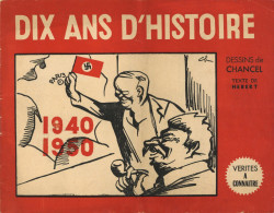 Delcampe - WK II Karikaturenheft Mit 122 Beschriebenen Bildern In Französischer Sprache Dix Ans Histoire - Guerre 1939-45