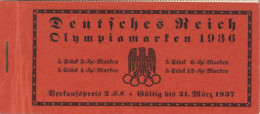 Delcampe - WK II Markenheftchen Olympiamarken 1939 Vollständig - Guerre 1939-45
