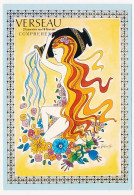 Delcampe - CPSM / CPM 10.5 X 15 Signe Du Zodiaque Astrologie Horoscope VERSEAU Illustrateur G. Guillou Série Charme - Astrologie