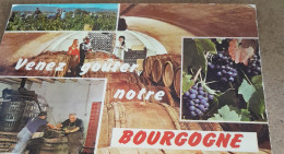 Delcampe - CPA CPSM REGION  BOURGOGNE  VENEZ GOUTER NOTRE BOURGOGNE  DIVERS  VUES ECRITE - Bourgogne