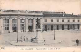 Delcampe - VALENCE Facade De La Gare Et Statue De Bancel 14(scan Recto-verso) MA1222 - Valence
