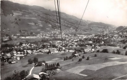 Delcampe - MEGEVE L Ensoleillee Vue Generale Aerienne 2(scan Recto-verso) MA1235 - Megève