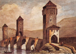 Delcampe - GRAVURES ANCIENNES CAHORS Le Pont Valentre Au Siecle Dernier 16(scan Recto-verso) MA1232 - Cahors