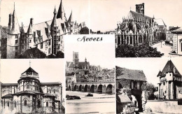 Delcampe - NEVERS Le Palais Ducal Abside De La Cathedrale Vue Vers La Cathedrale 11(scan Recto-verso) MA1255 - Nevers