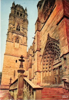 Delcampe - RODEZ La Cathedrale Notre Dame Le Portail Nord Et La Tour 21(scan Recto-verso) MA1289 - Rodez