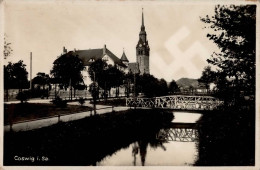 Delcampe - Aufgehende Sonne WK II - COSWIG I.Sa. Beschrieben I-II - Guerre 1939-45