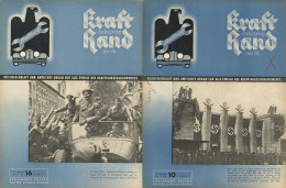 Delcampe - Buch WK II Zeitschrift Kraftfahrzeug Handwerk Reichsfachblatt Lot Mit 41 Ausgaben 1941 - Weltkrieg 1939-45
